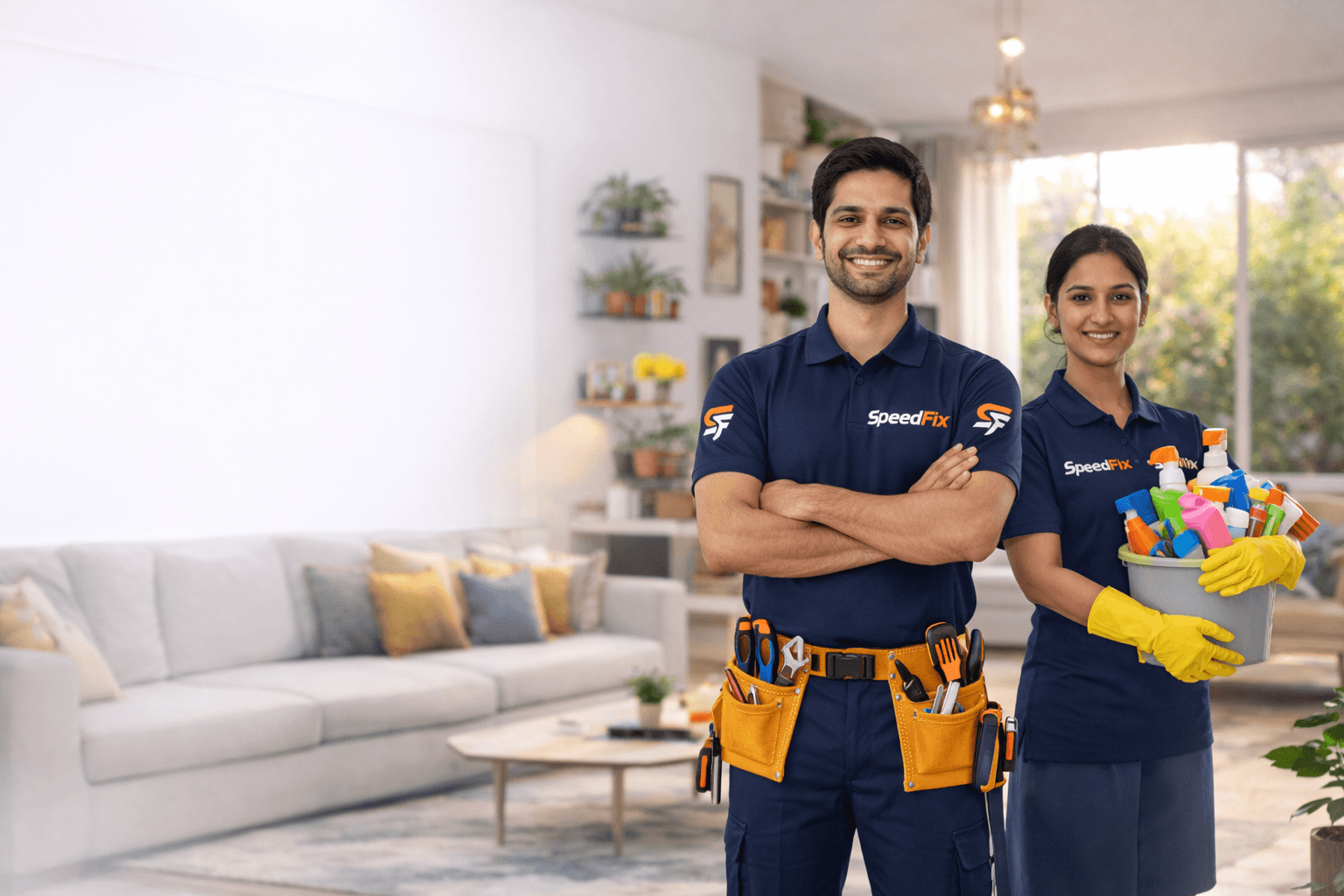 SpeedFix professionals ready for home service