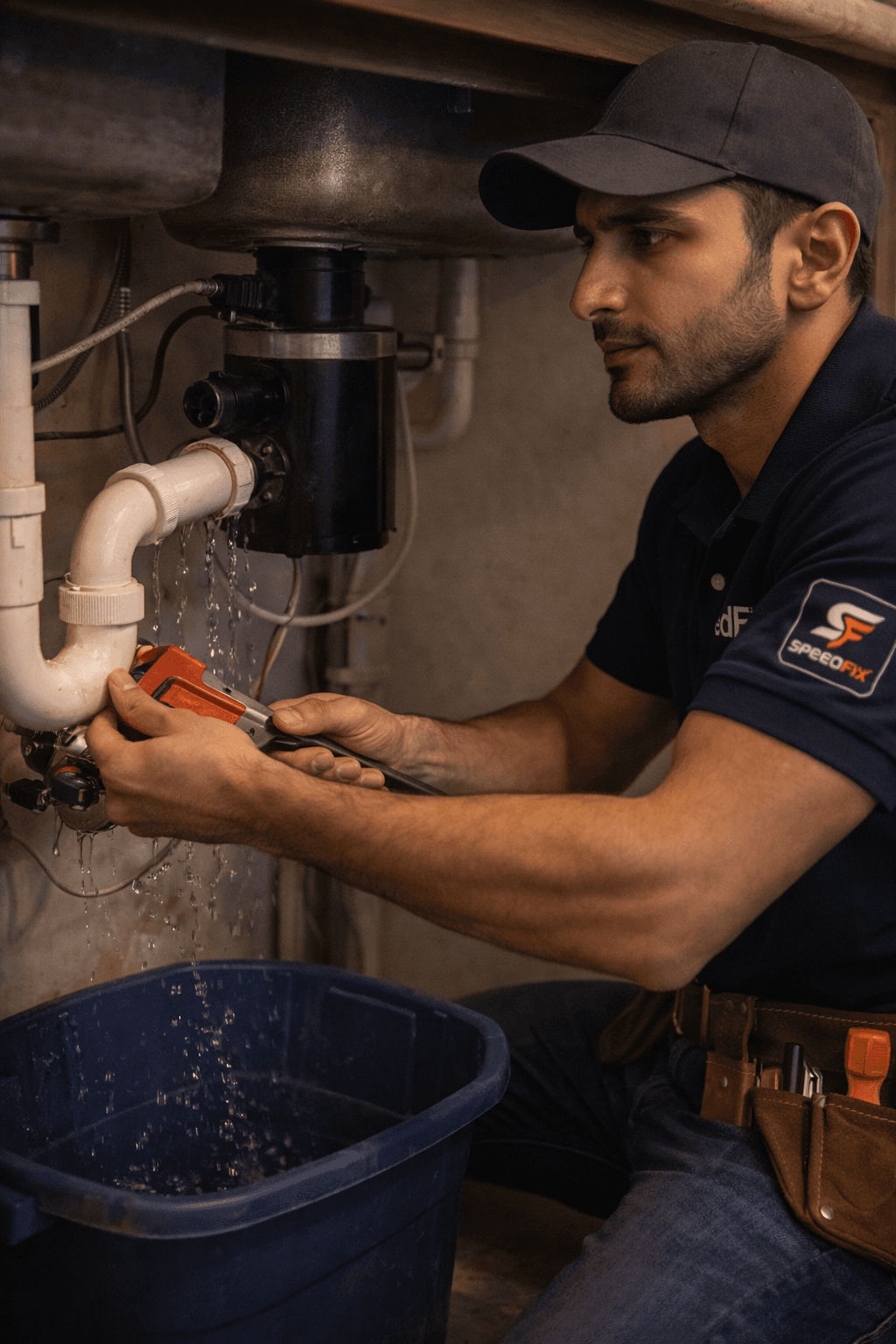 Plumbing service team